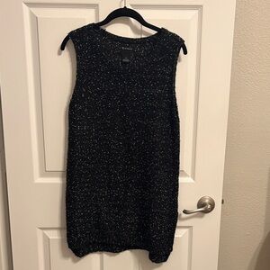 Black Sleeveless Knit Sweater vest